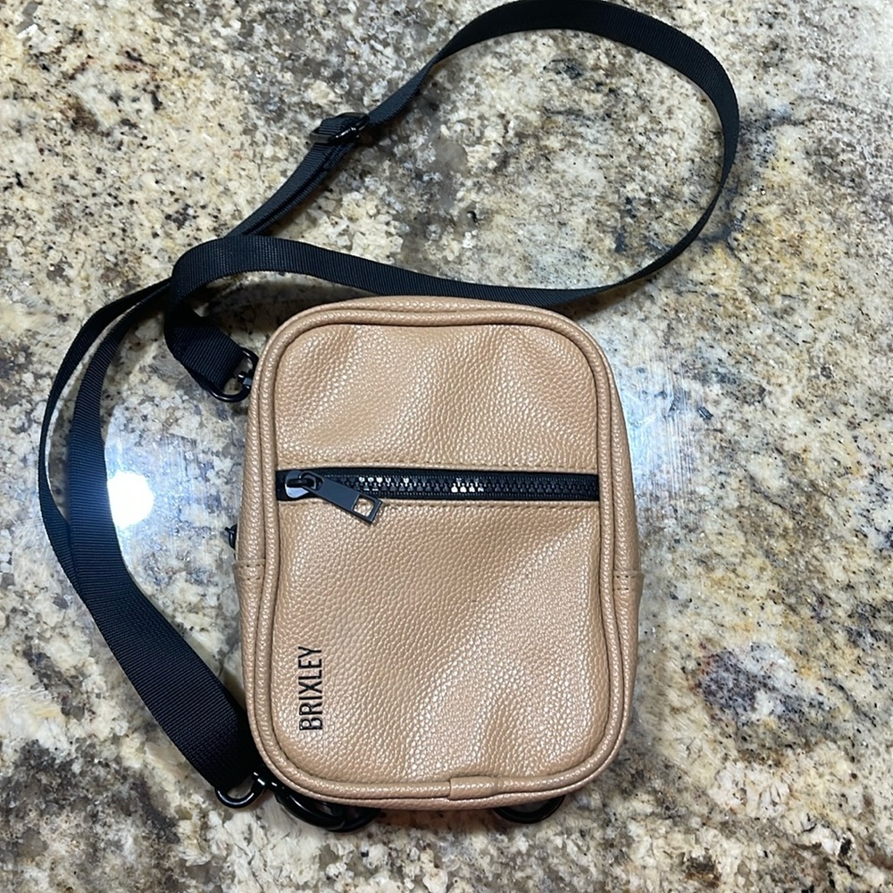 Leather dune Brixley crossbody bag